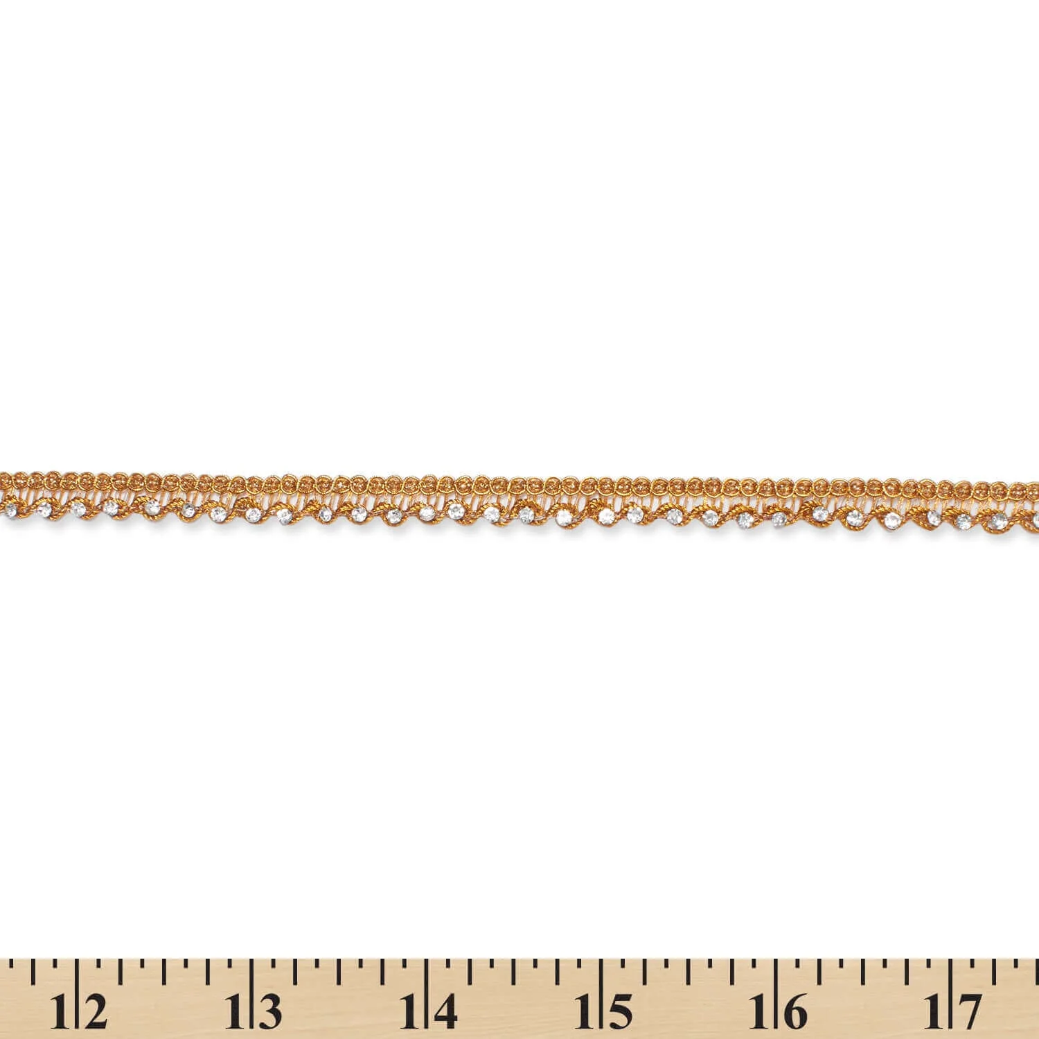 1/2 Inch Glitter Rhinestone Metallic Corded Lace Trim (9.8 Yards / 9 Meters) - Image 13