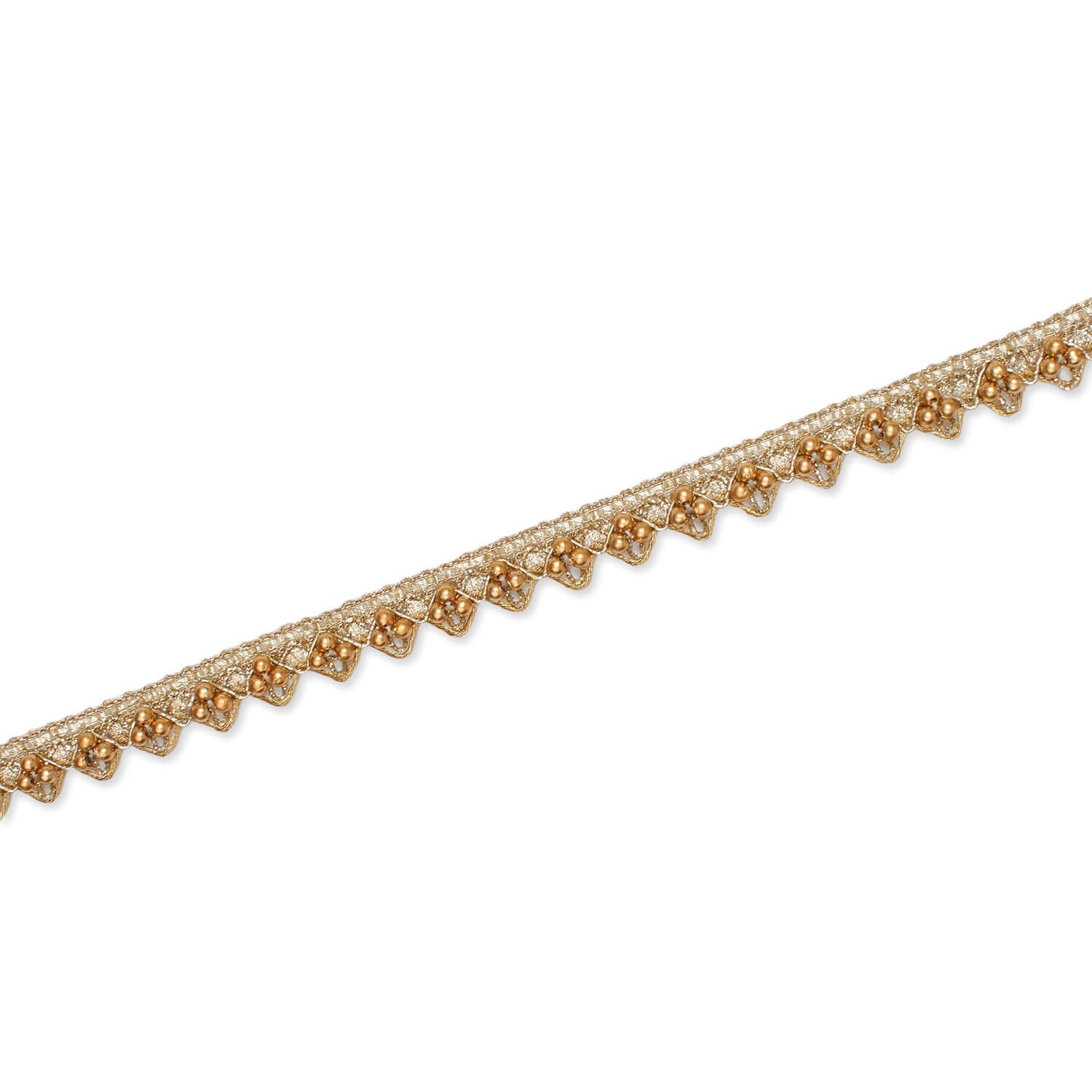 1/2 Inch Tri Bead Metallic Corded Trim (9.8 Yards / 9 Meters) - Image 5