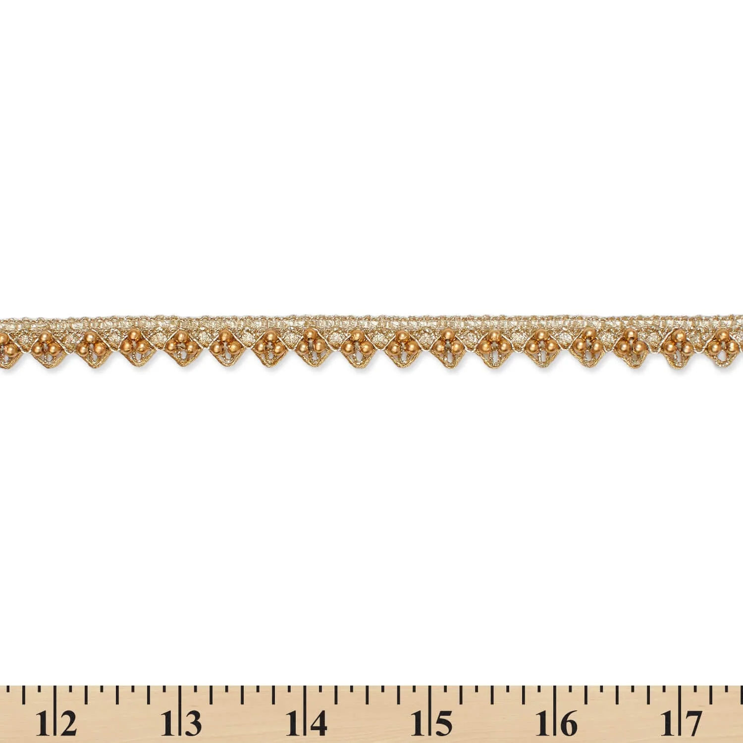 1/2 Inch Tri Bead Metallic Corded Trim (9.8 Yards / 9 Meters) - Image 7