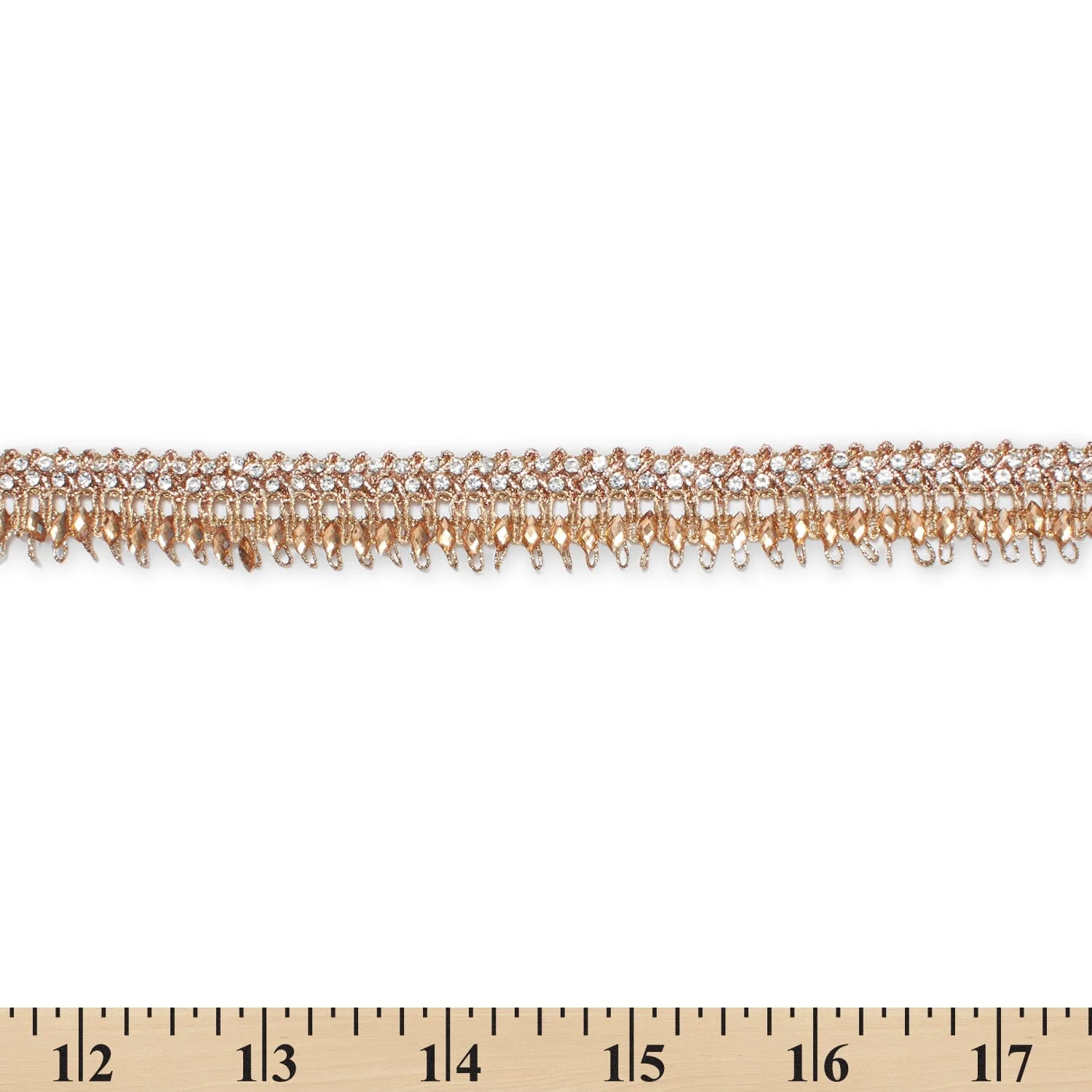 1 Inch Glitter Gem Gut Rhinestone Corded Trim (9.8 Yards / 9 Meters) - Image 13