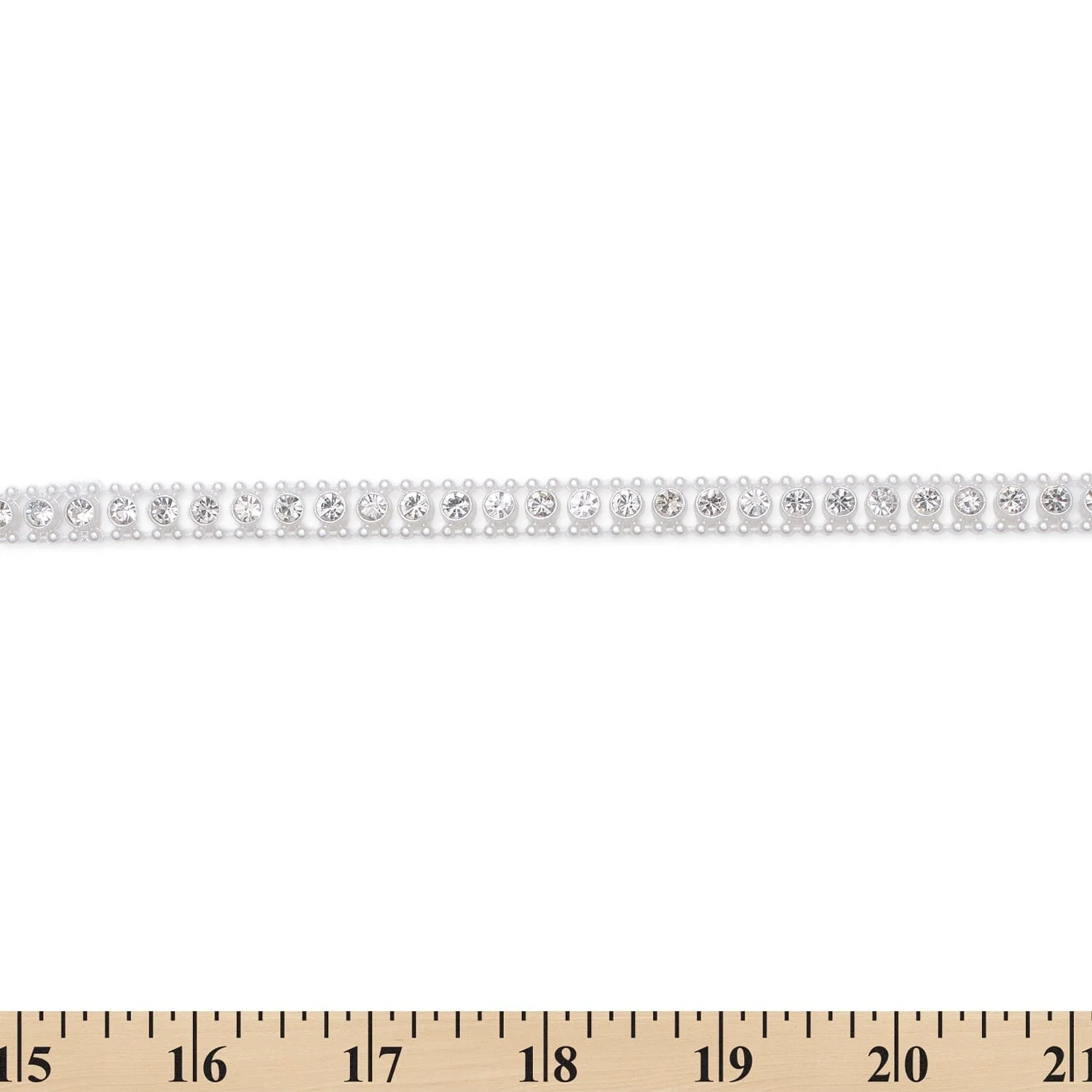 3/8 Inch Burlesque Flapper Diamond Pearl Chain Trim (10 Yards) - Image 3