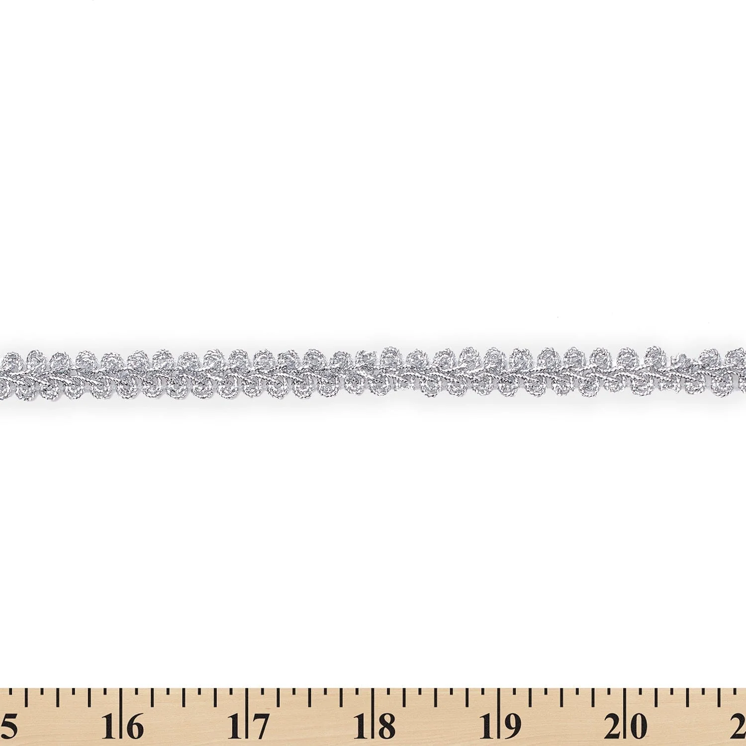 3/8 Inch Knit Swirl Corded Metallic Braided Trim (25 Yards) - Image 4