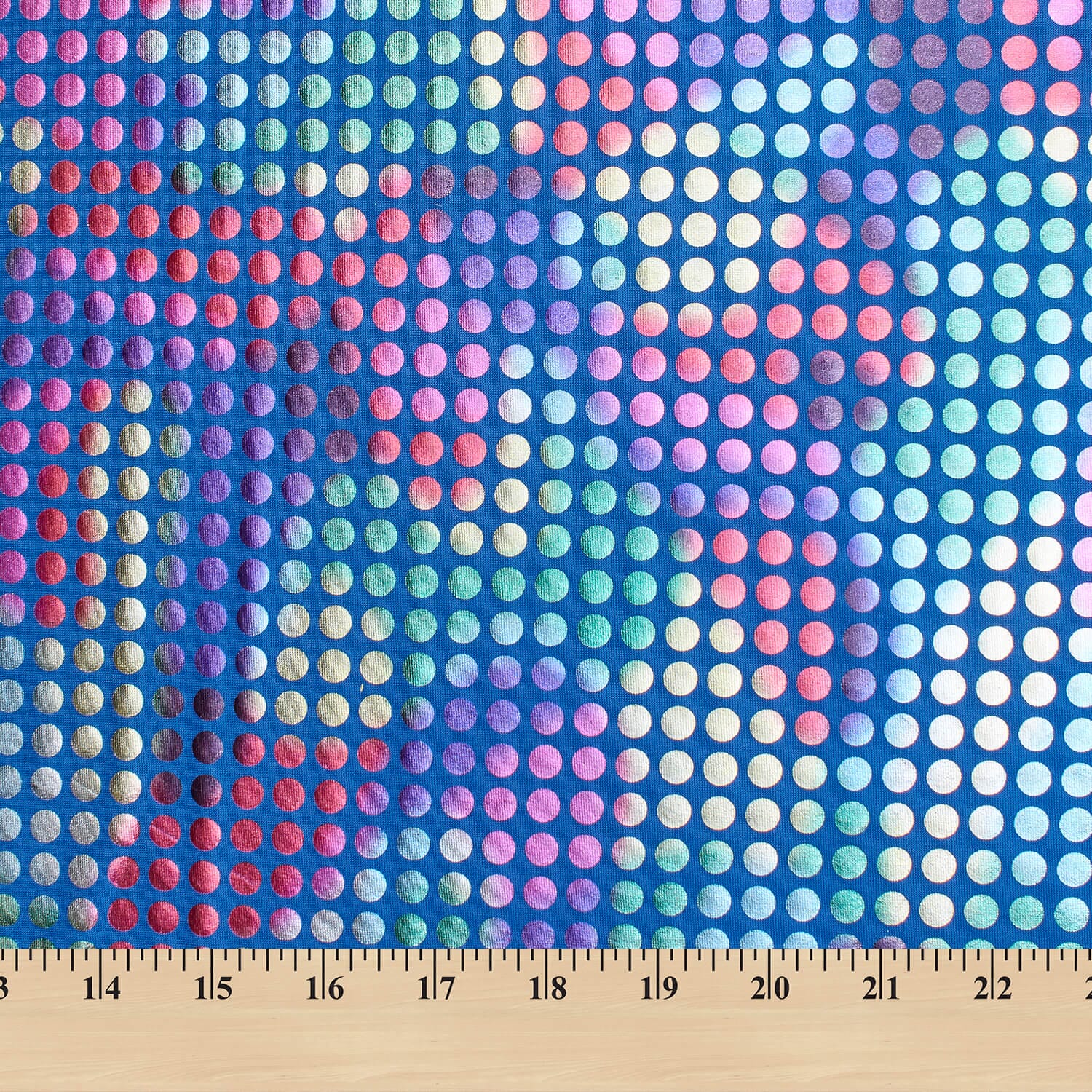 8 mm Rainbow Holographic Dots On Jersey - Image 3