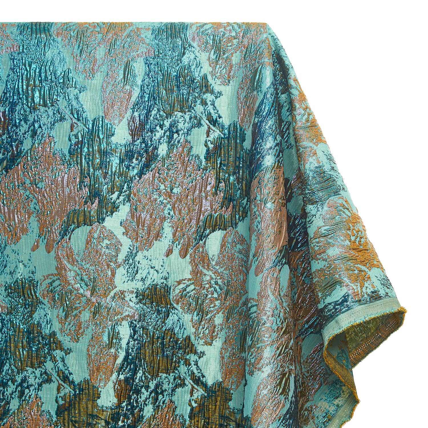 Abstract Plain Woven Crinkle Metallic Brocade Jacquard - Image 14