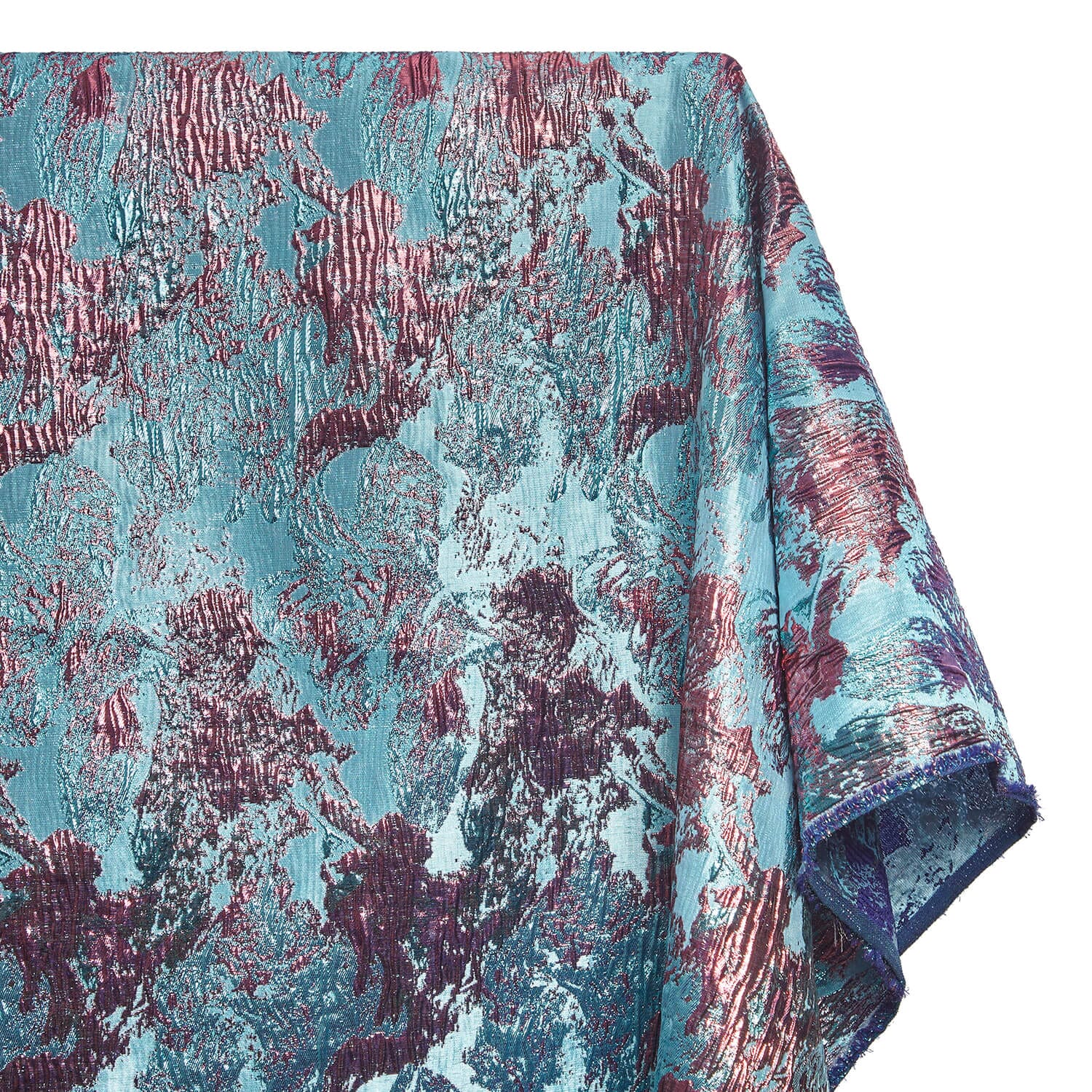 Abstract Plain Woven Crinkle Metallic Brocade Jacquard - Image 18