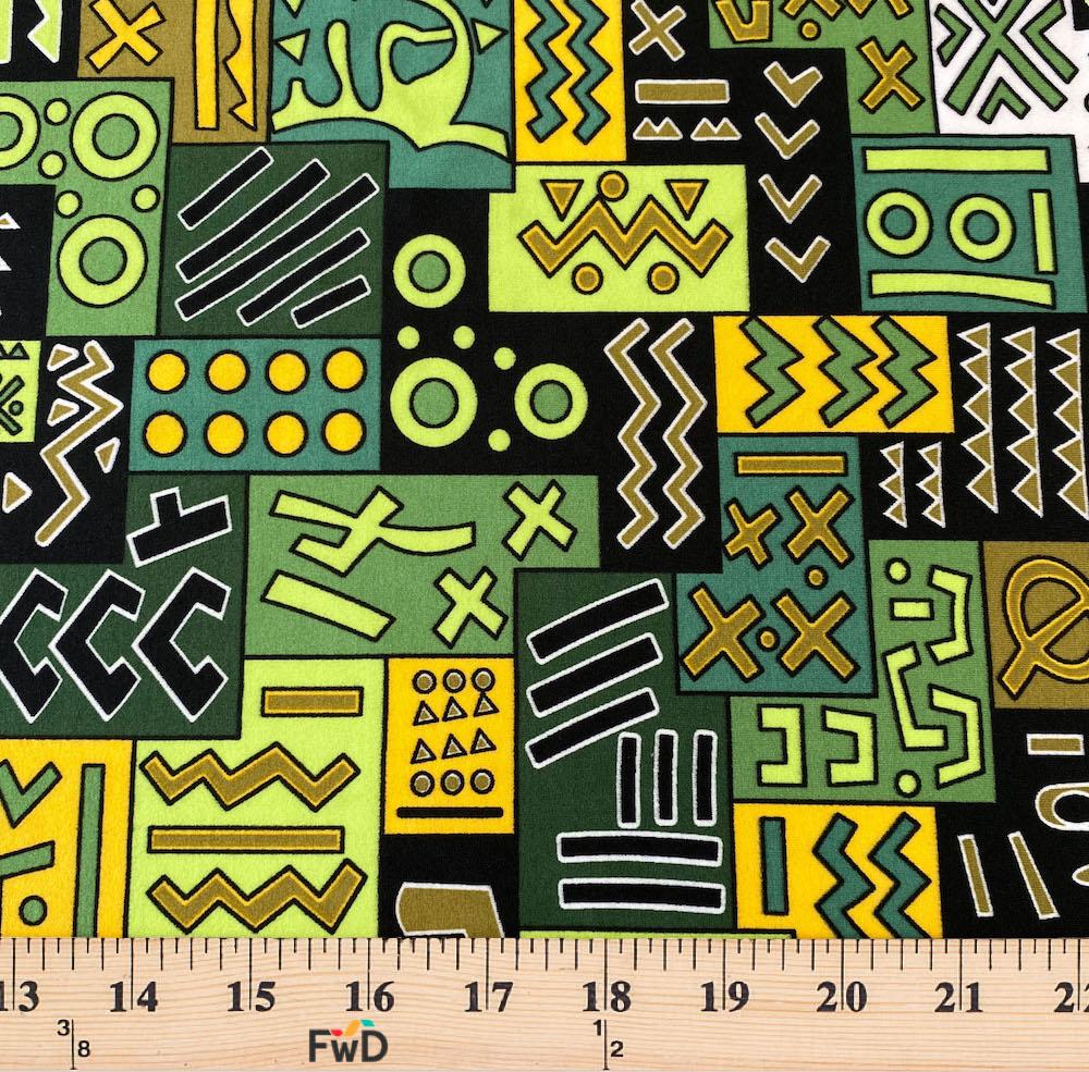 Geometric African Print DTY Brushed (6-2) - Image 4