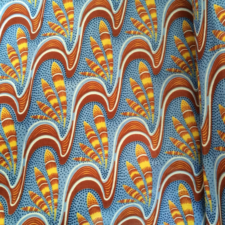 African Print Tropical Feather - Image 2