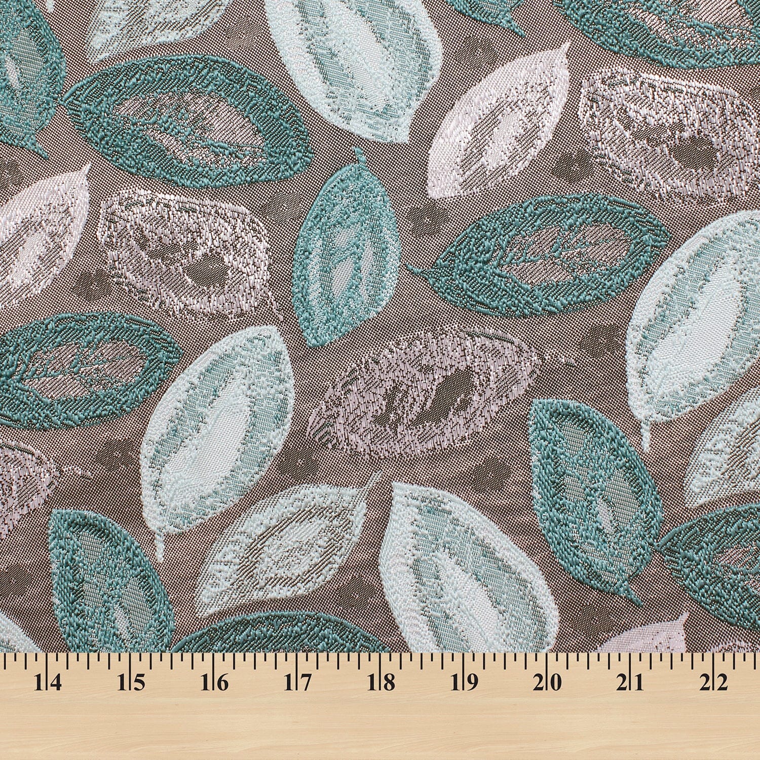 Autumn Leaf Extra Wide Metallic Upholstery Jacquard - Image 13