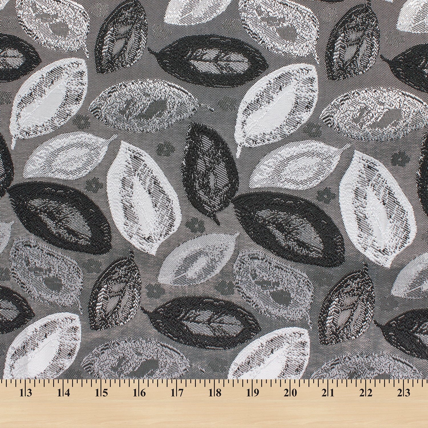 Autumn Leaf Extra Wide Metallic Upholstery Jacquard - Image 5