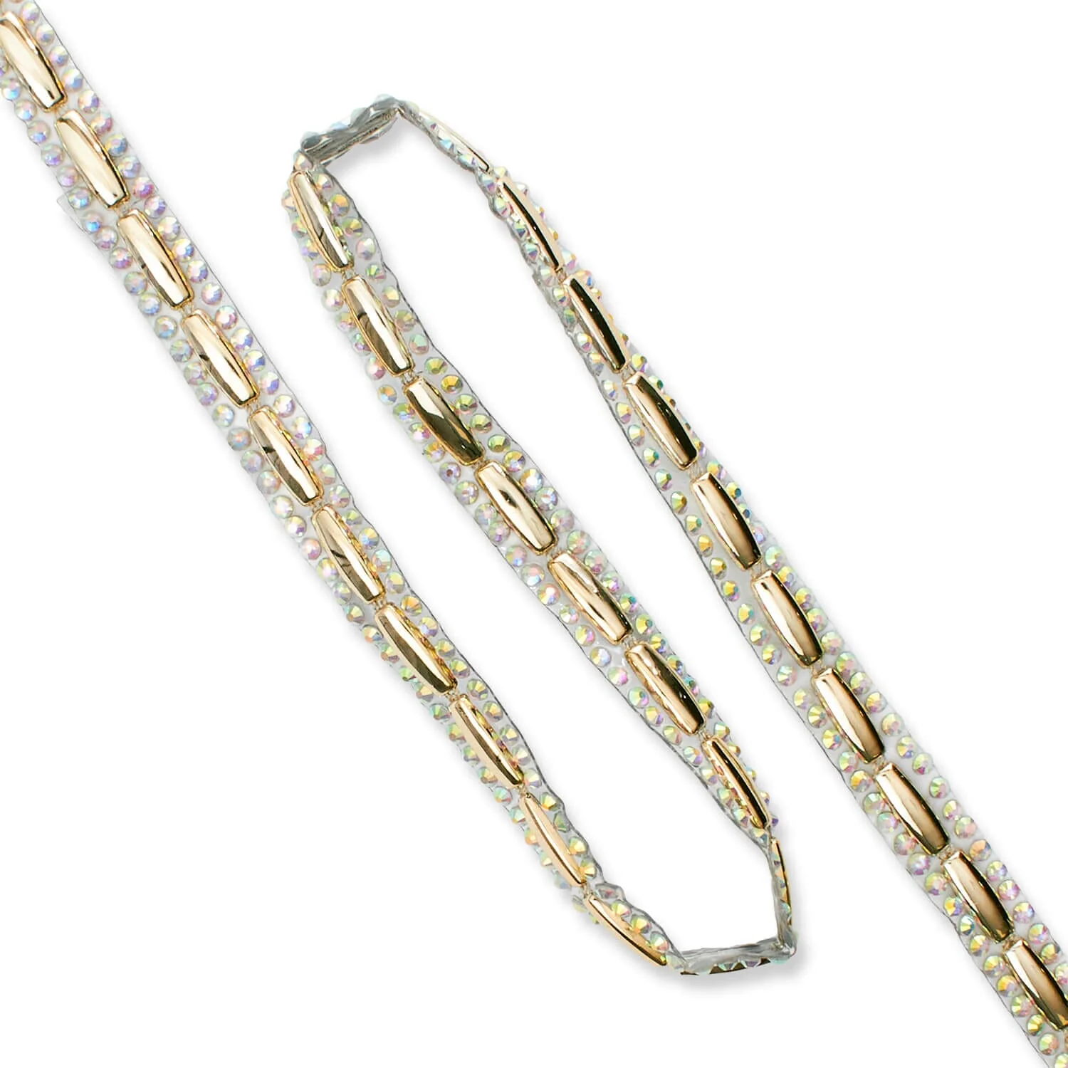 Banded Resin Rhinestone Iron On Trim - Image 3