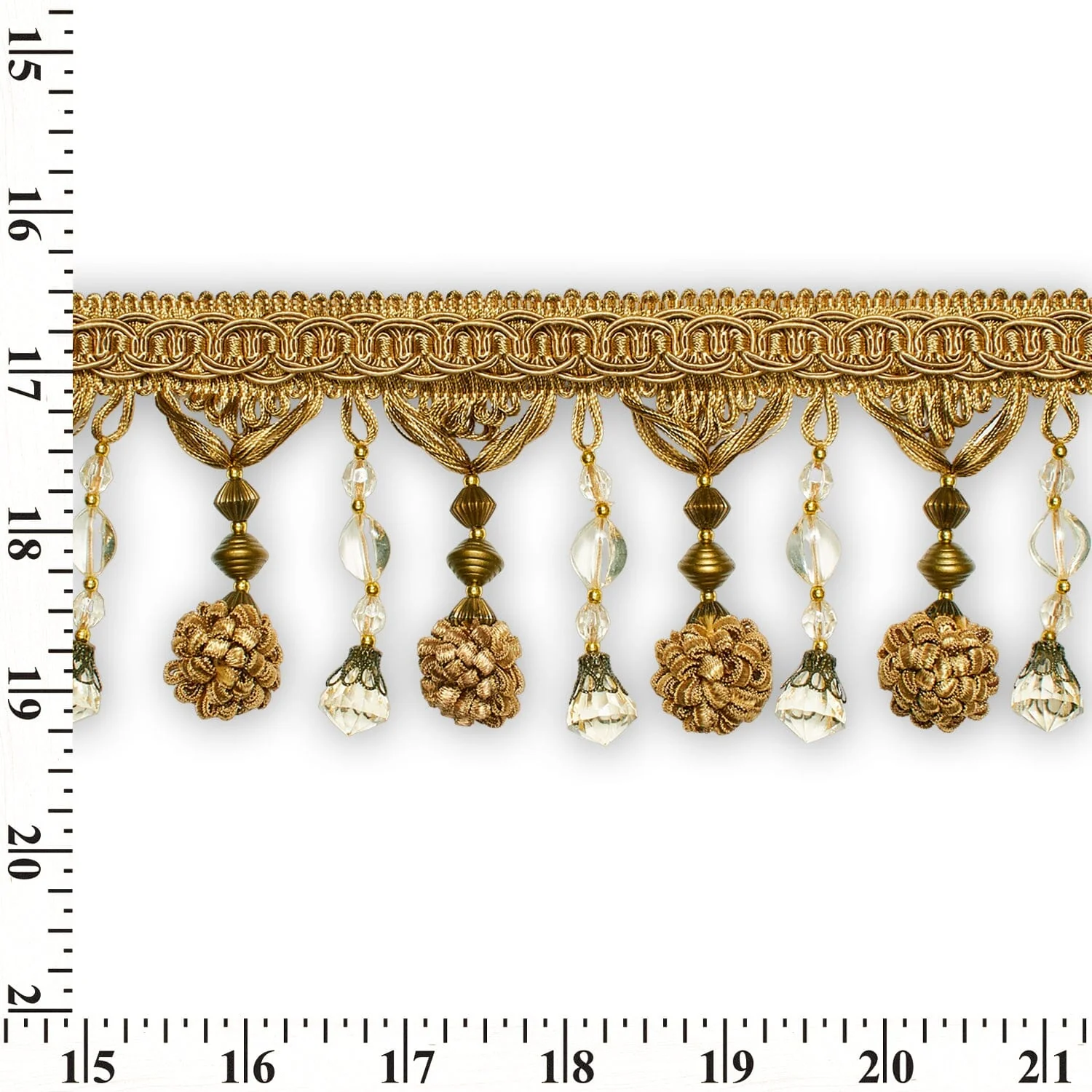 Beaded Pom Ball Tassel Fringe Trim - Image 10