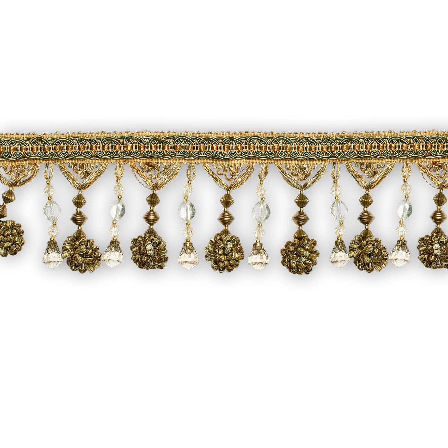 Beaded Pom Ball Tassel Fringe Trim - Image 11
