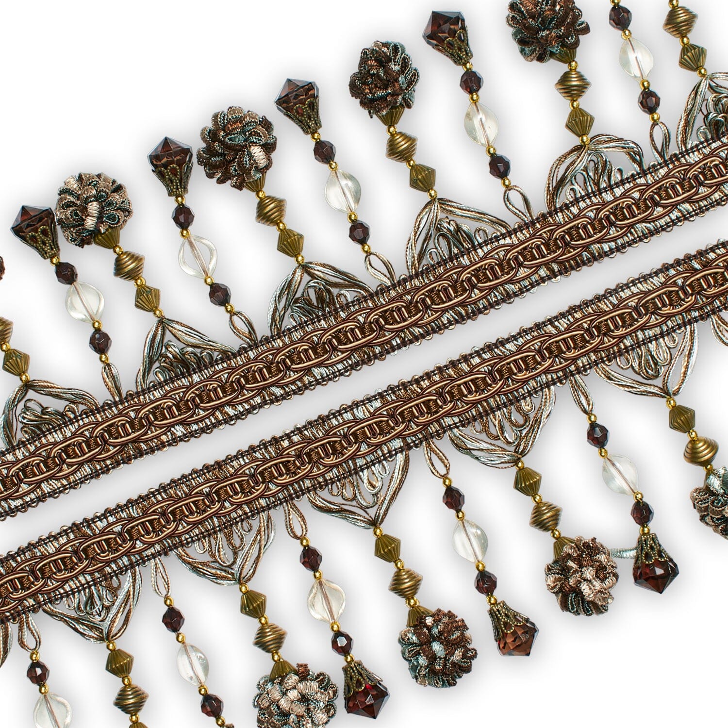 Beaded Pom Ball Tassel Fringe Trim - Image 18