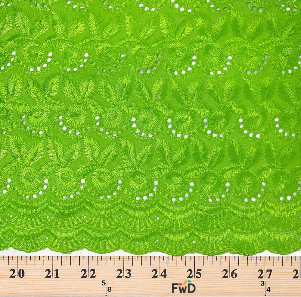 Blossom Eyelet Embroidery Fabric - Image 37