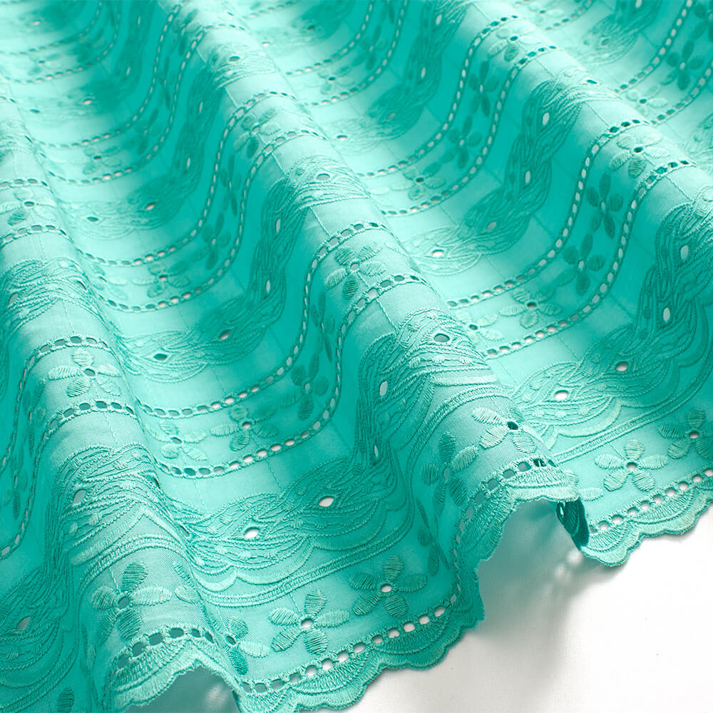 Braided Floral Embroidered Eyelet - Image 2
