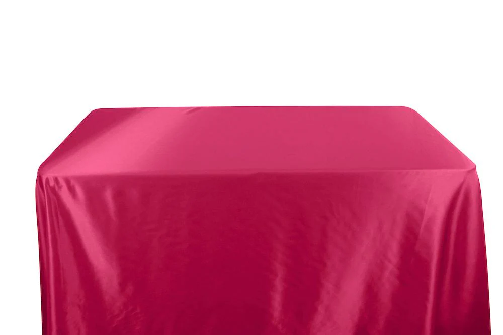 Bridal Satin Banquet Rectangular Table Covers - 8 Feet - Image 10