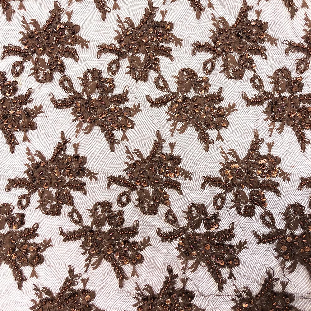 Brown Queen Beaded Lace