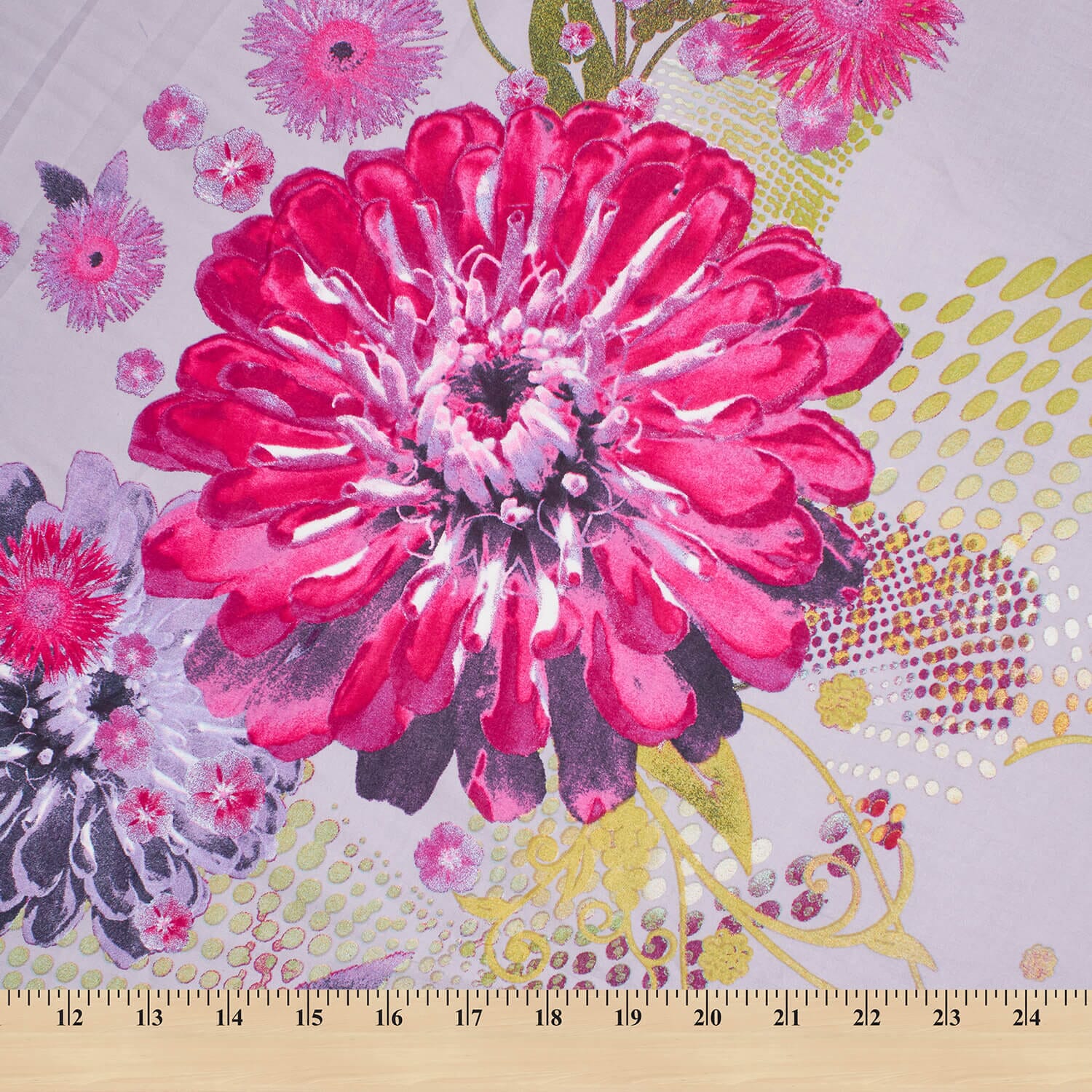 Carnation Floral Bouquet Printed Broadcloth - Image 3