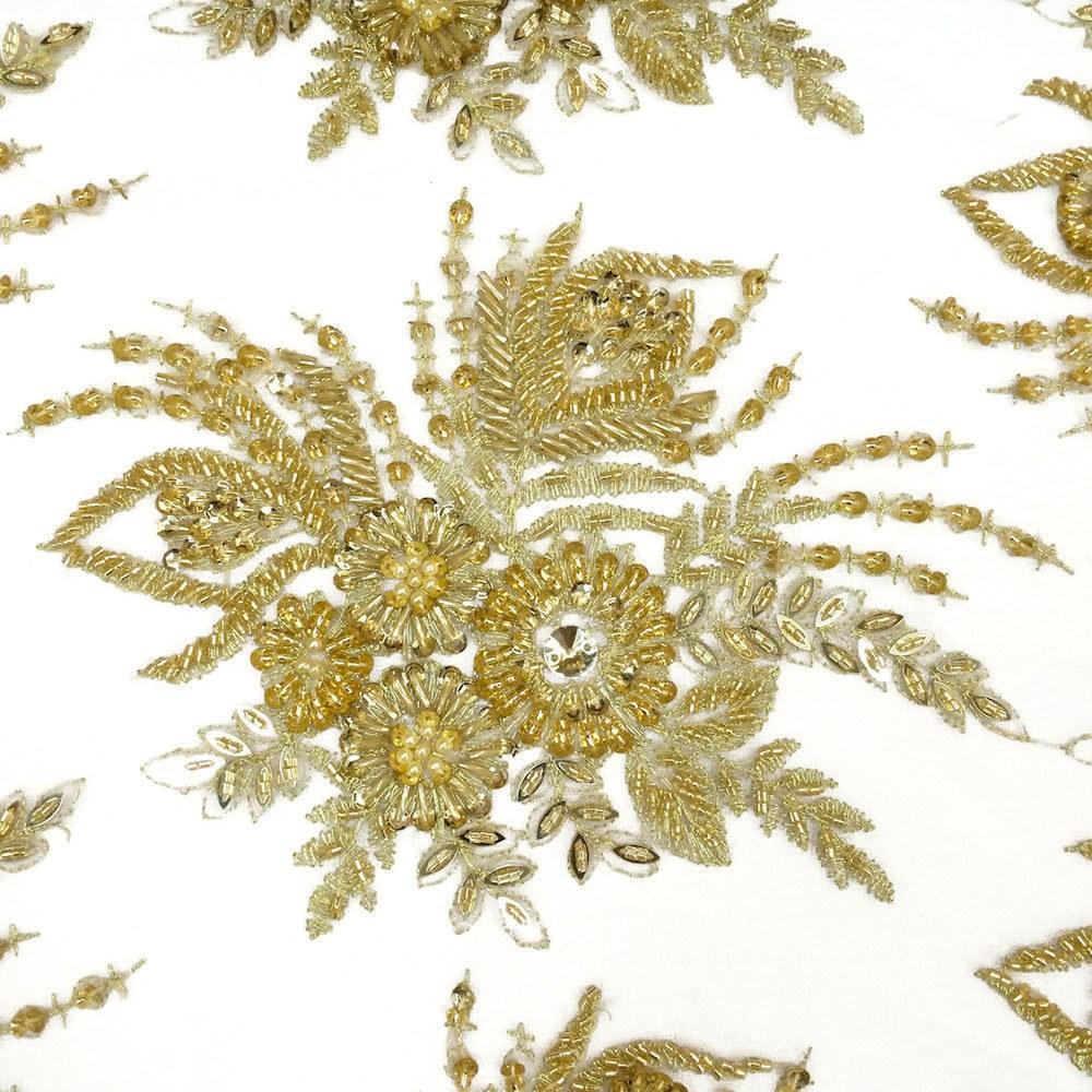 Celosia Bridal Lace Beaded Fabric - Image 10