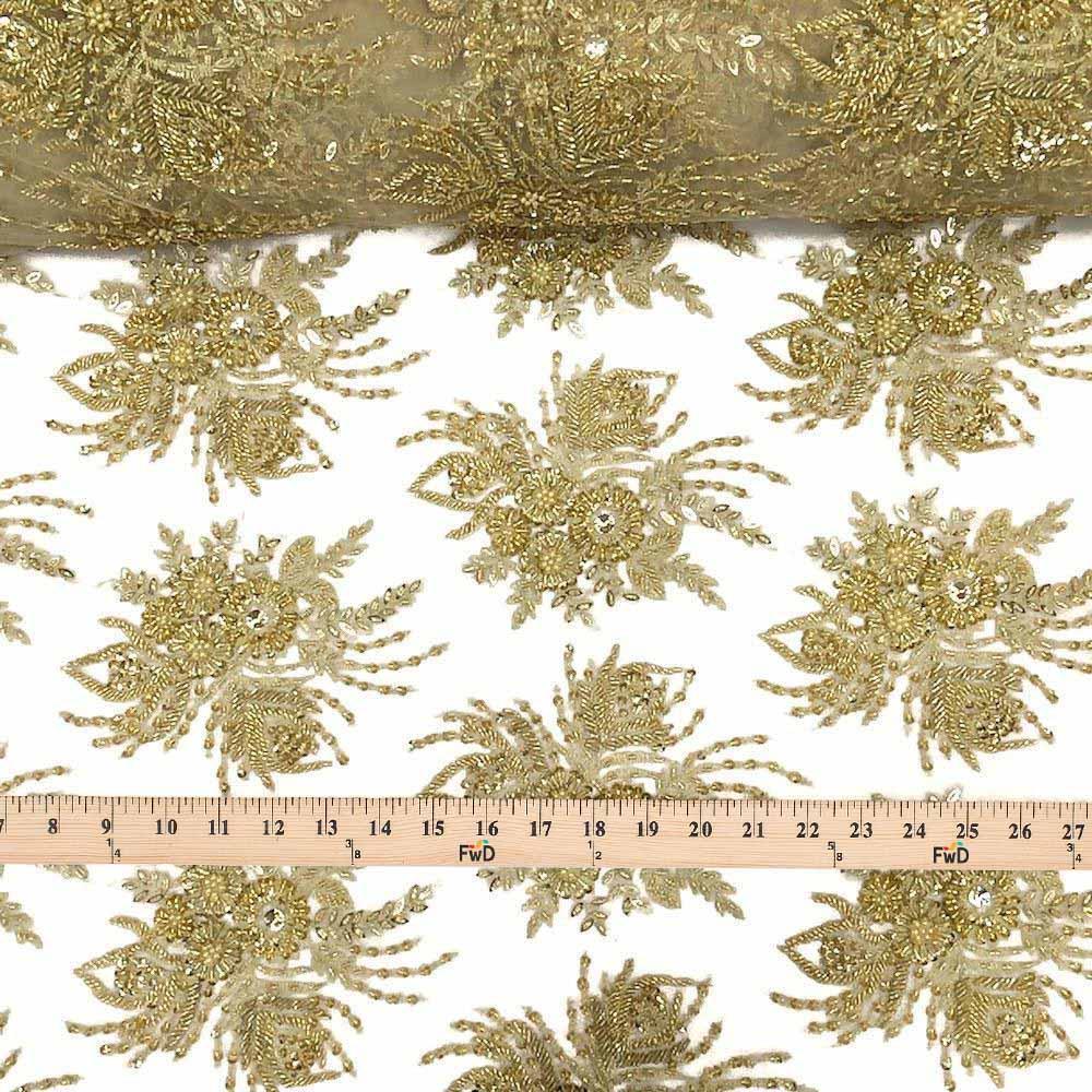Celosia Bridal Lace Beaded Fabric - Image 11