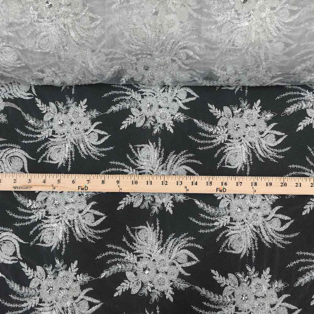 Celosia Bridal Lace Beaded Fabric - Image 5
