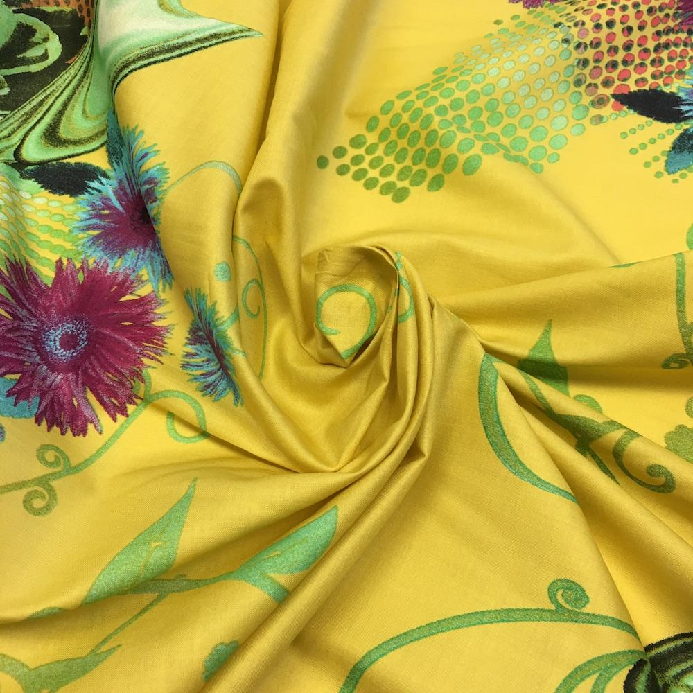 Celynn Yellow Printed Cotton - Image 4