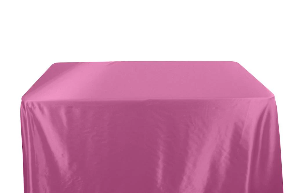 Charmeuse Satin Banquet Rectangular Table Covers - 6 Feet - Image 20