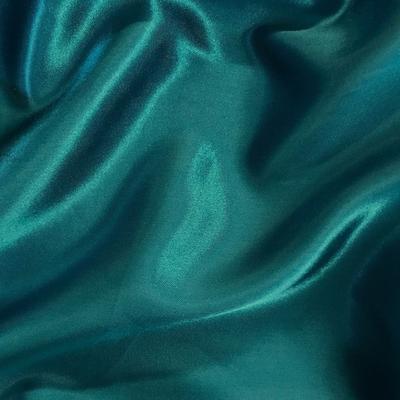 Charmeuse Satin Rod Pocket Curtains - Teal - Image 3