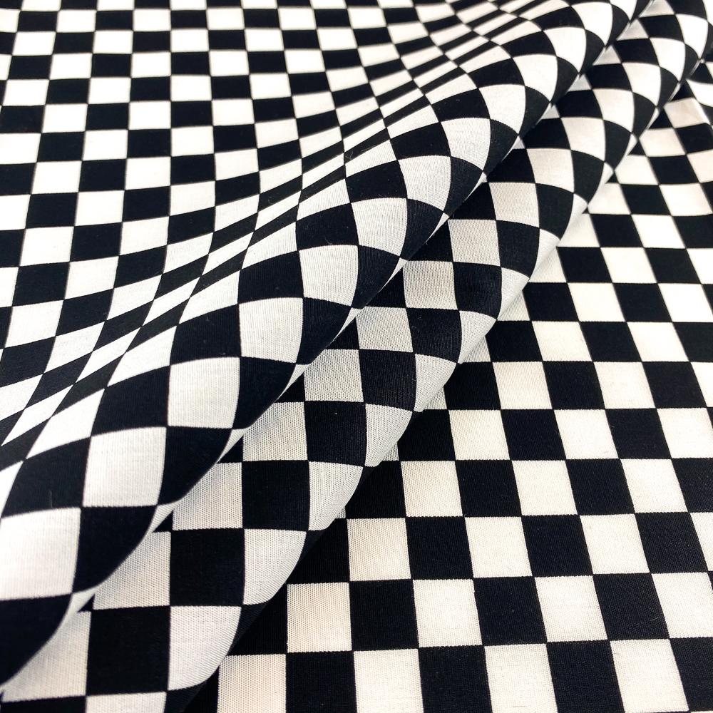 Checkered Printed Cotton Poplin - Image 3