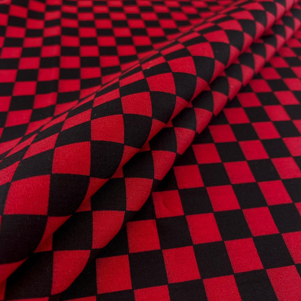 Checkered Printed Cotton Poplin - Image 9