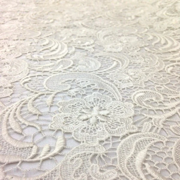 Ivory Sunflower Guipure French Venice Lace - Image 6