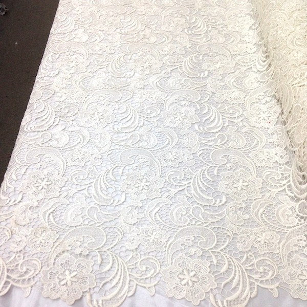 Ivory Sunflower Guipure French Venice Lace - Image 7