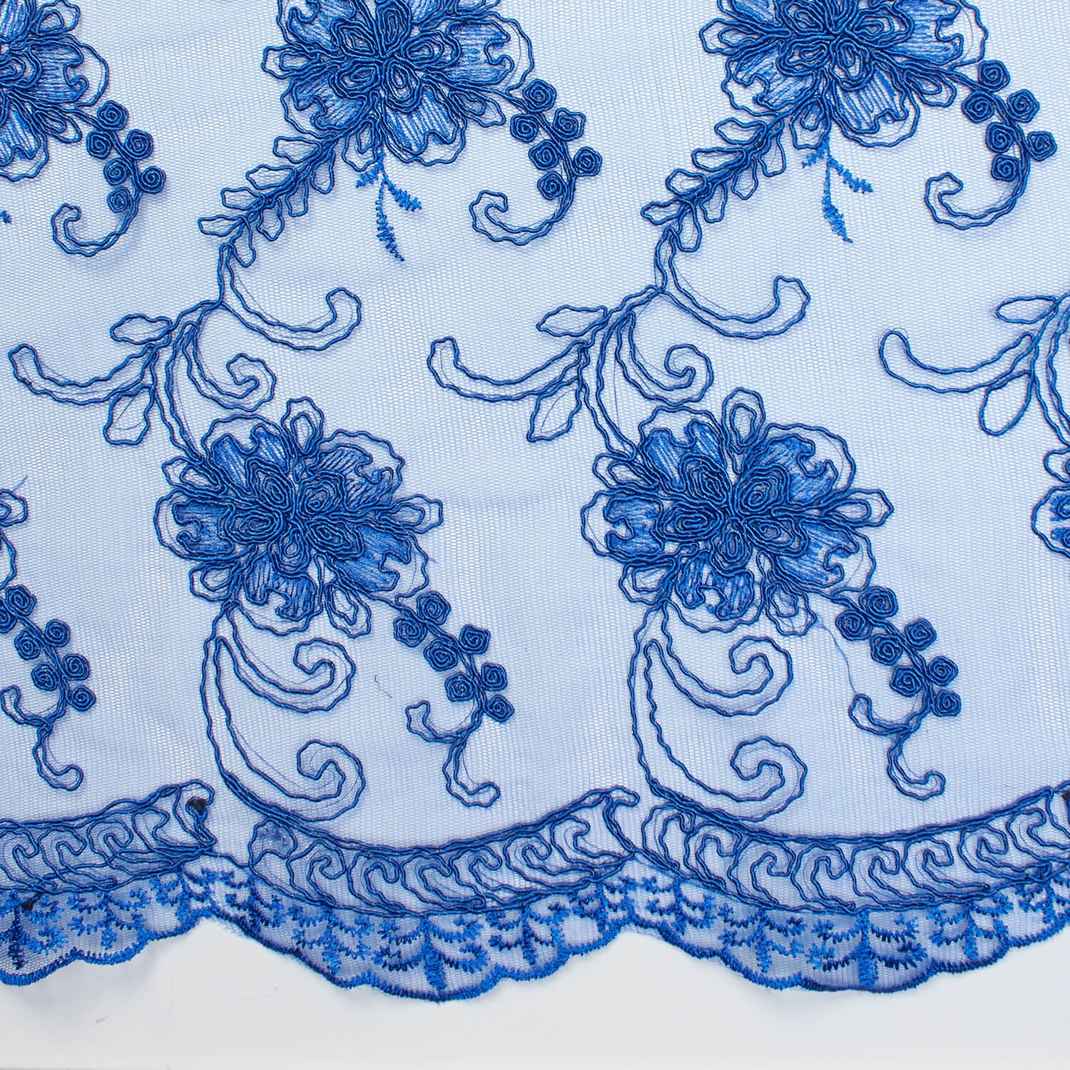 Corded Floral Vine On Mesh - Image 2