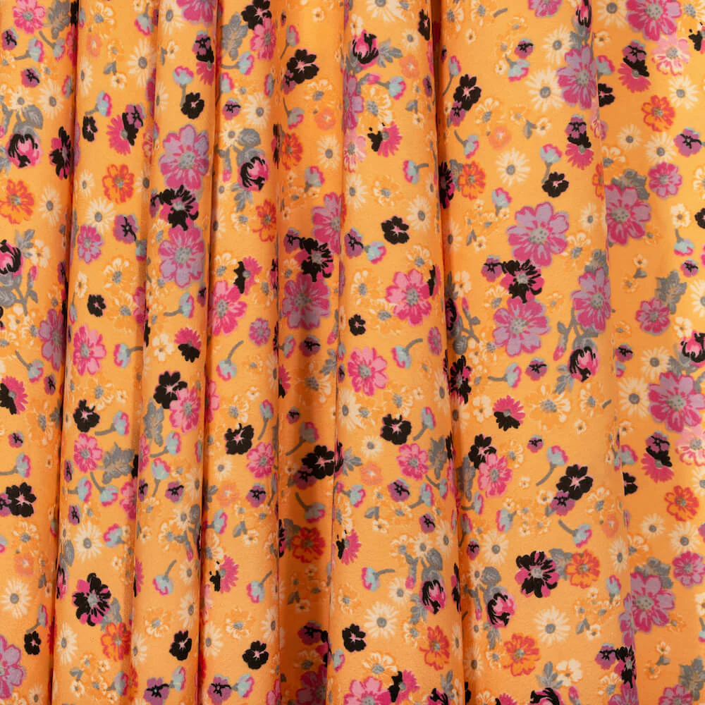 Coreopsis Crepe De Chine Print - Image 6