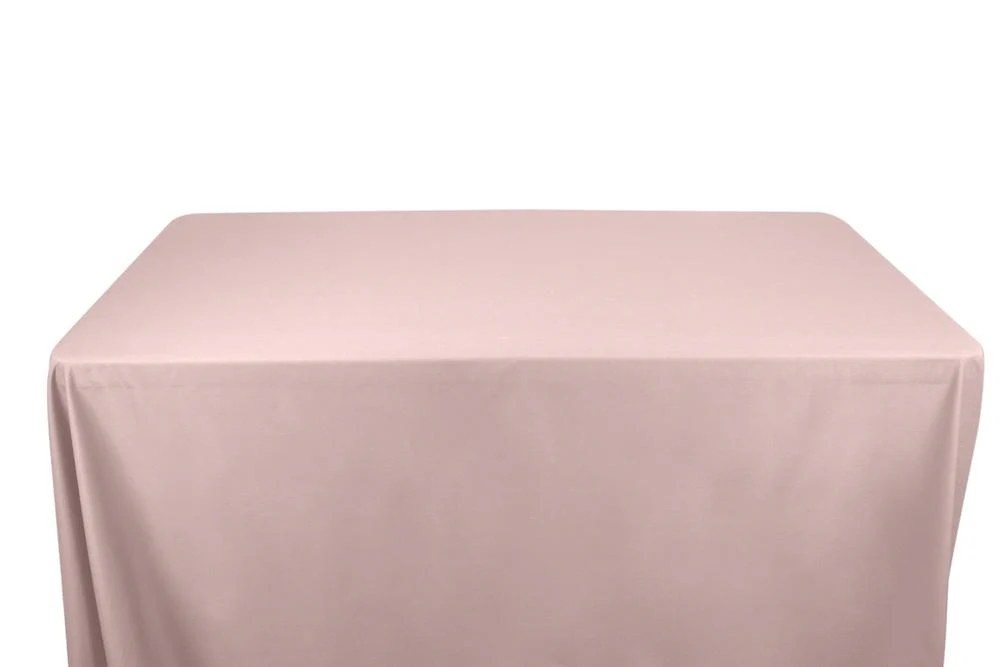 100% Cotton Broadcloth Banquet Rectangular Table Covers - 8 Feet - Image 5