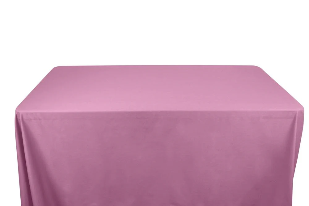 Cotton Polyester Broadcloth Banquet Rectangular Table Covers - 6 Feet - Image 21