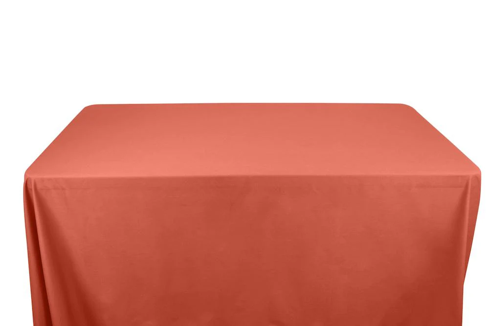 Cotton Polyester Broadcloth Banquet Rectangular Table Covers - 8 Feet - Image 8