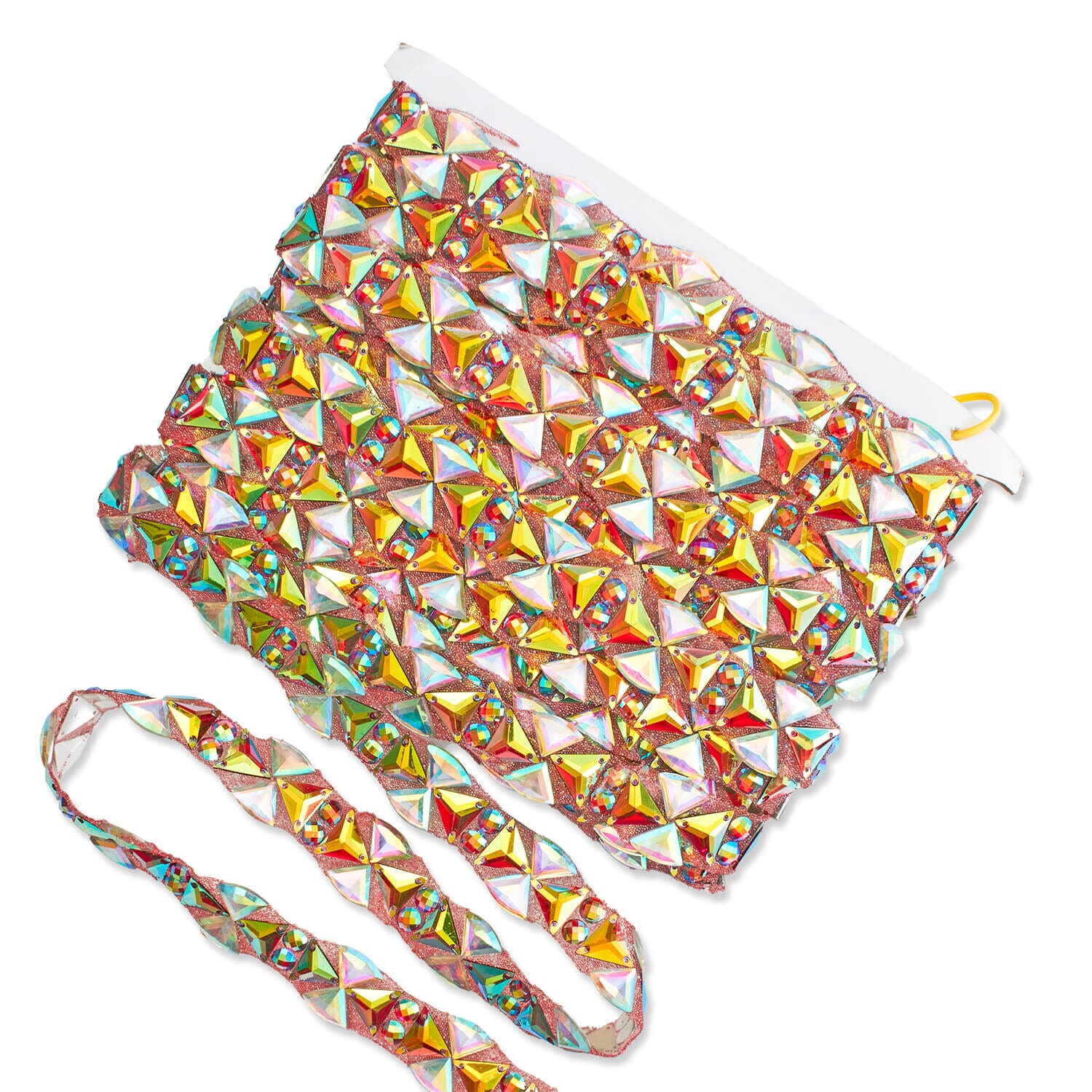 Cross Resin Rhinestone Iron On Trim - Image 2