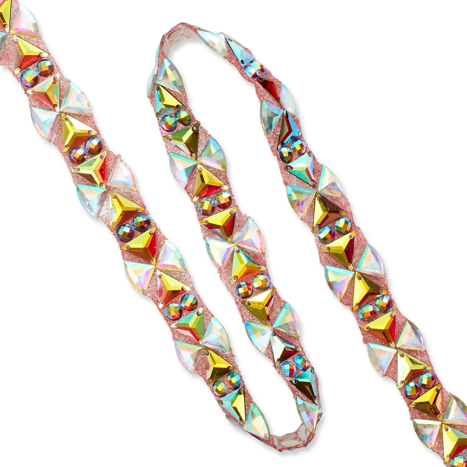 Cross Resin Rhinestone Iron On Trim - Image 3