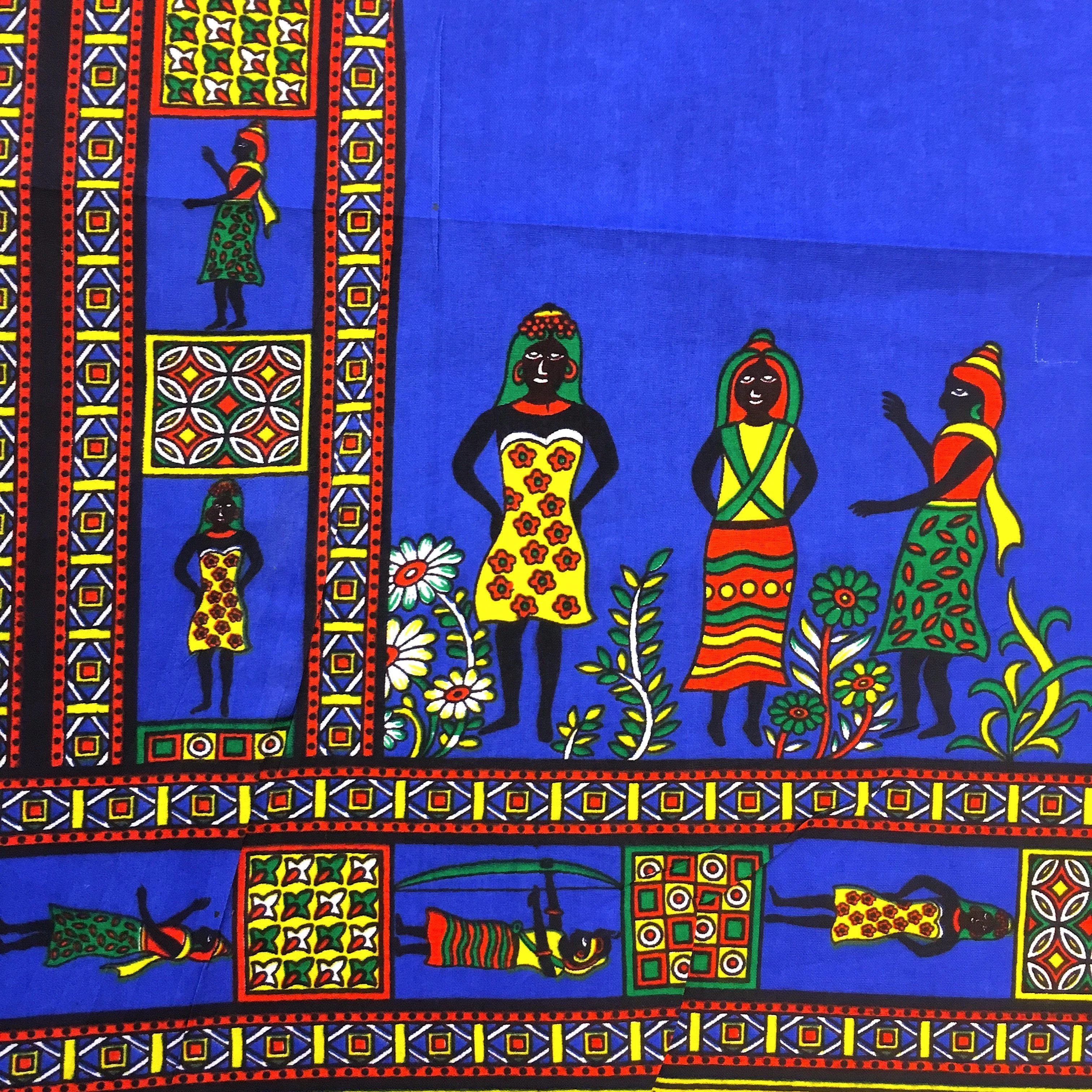 Dashiki Angelina African Print - Blue - Image 3