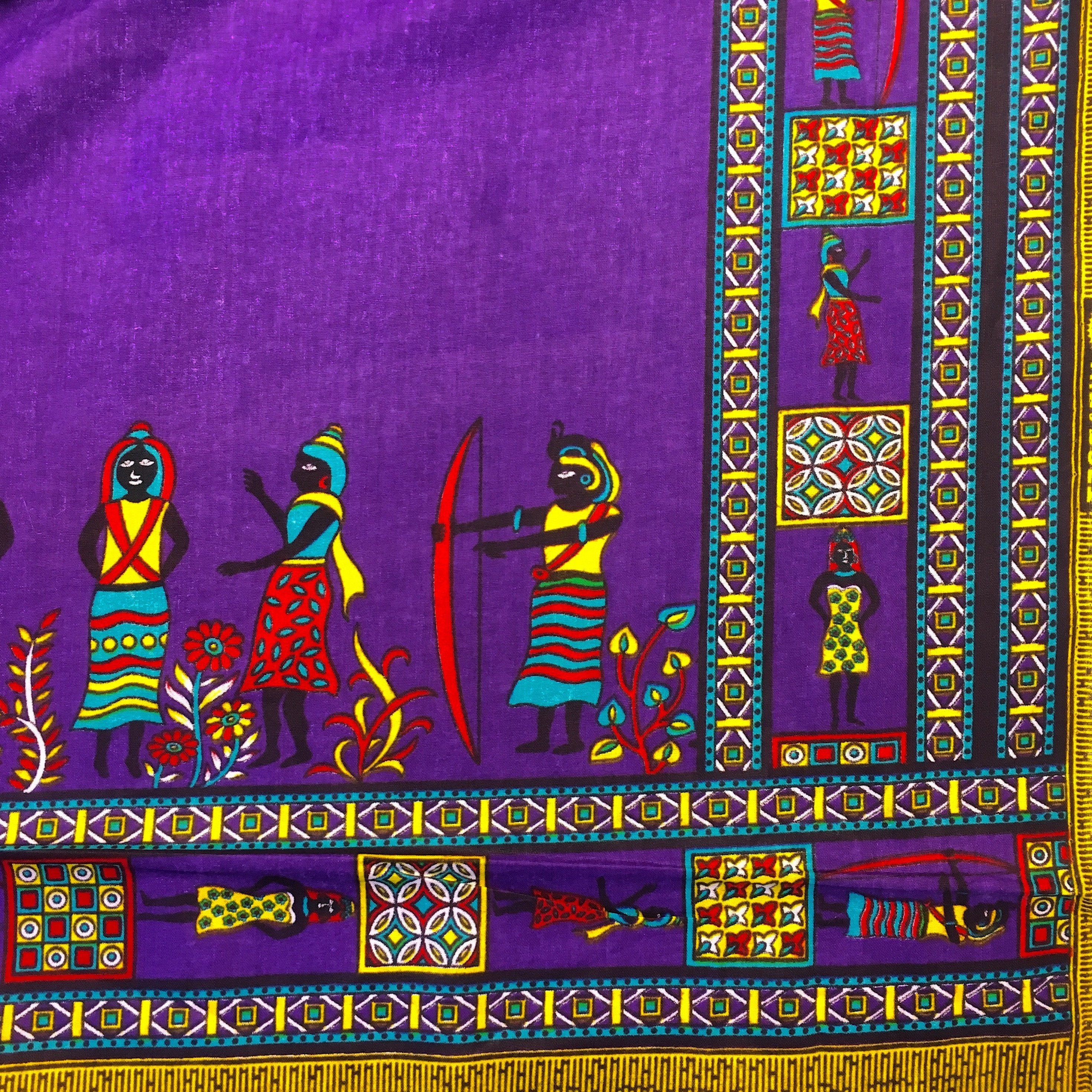 Dashiki Angelina African Print - Purple - Image 4