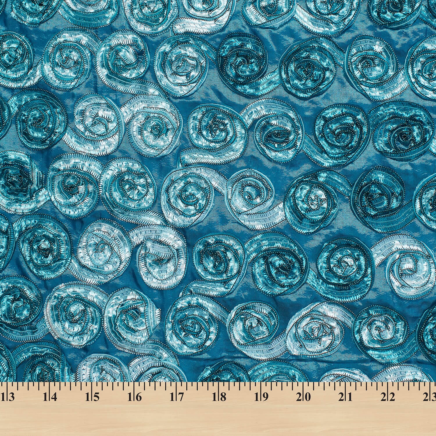 Distressed Turquoise Rosette - Image 3