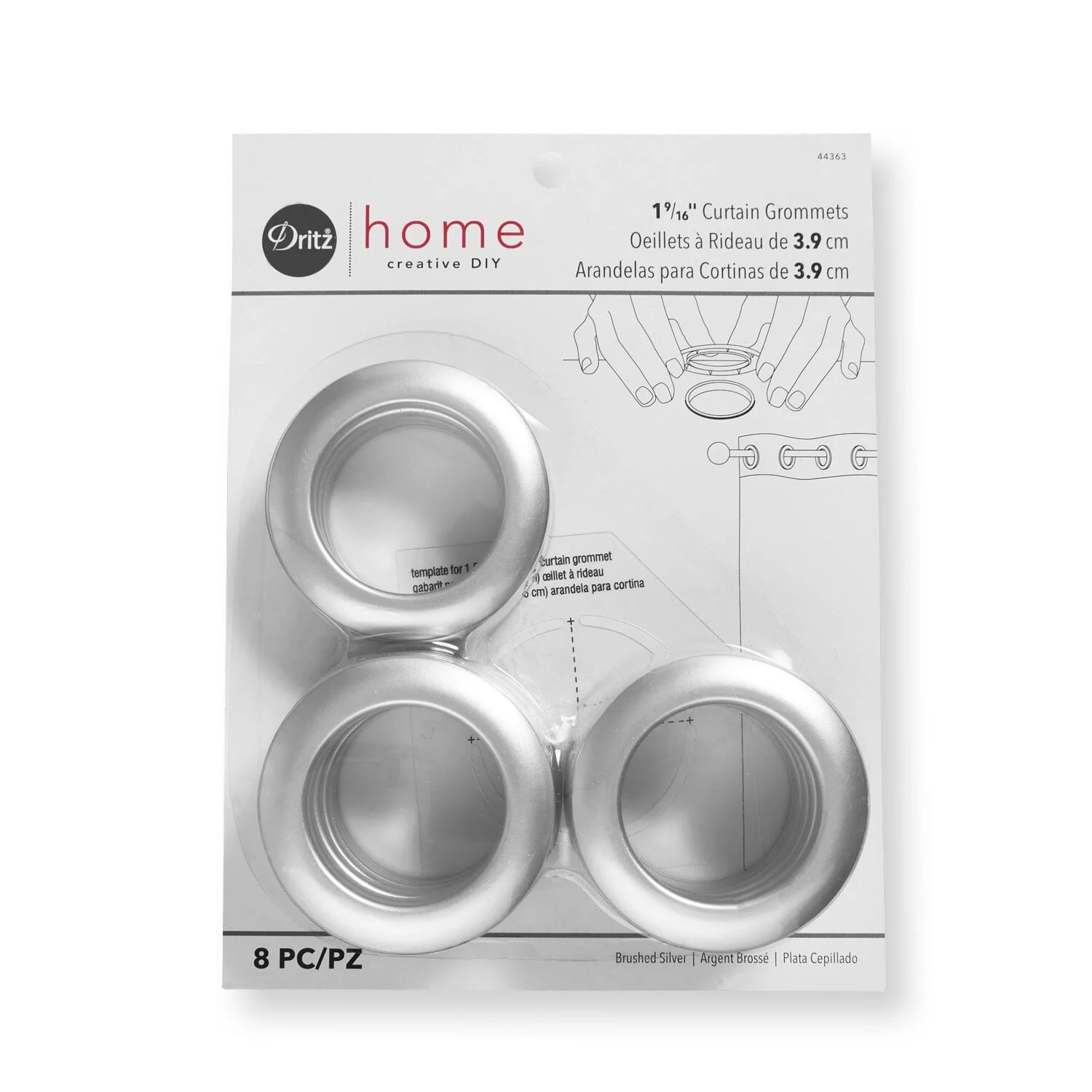 Dritz® Home 1-9/16 Inch Curtain Grommets (8 Pack) - Image 4