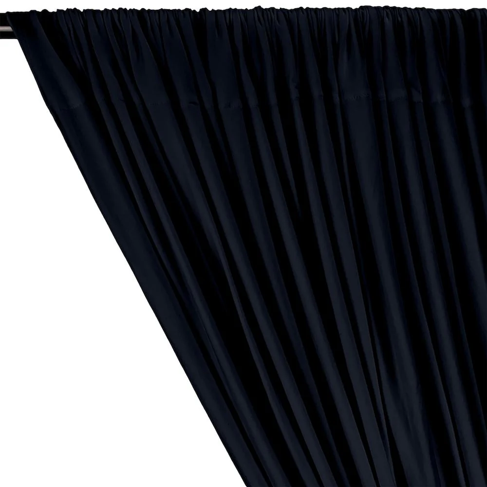 DTY Double-Sided Brushed Rod Pocket Curtains - Navy Blue - Image 2