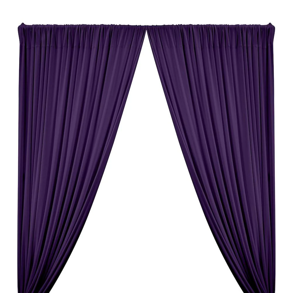 DTY Double-Sided Brushed Rod Pocket Curtains - Purple