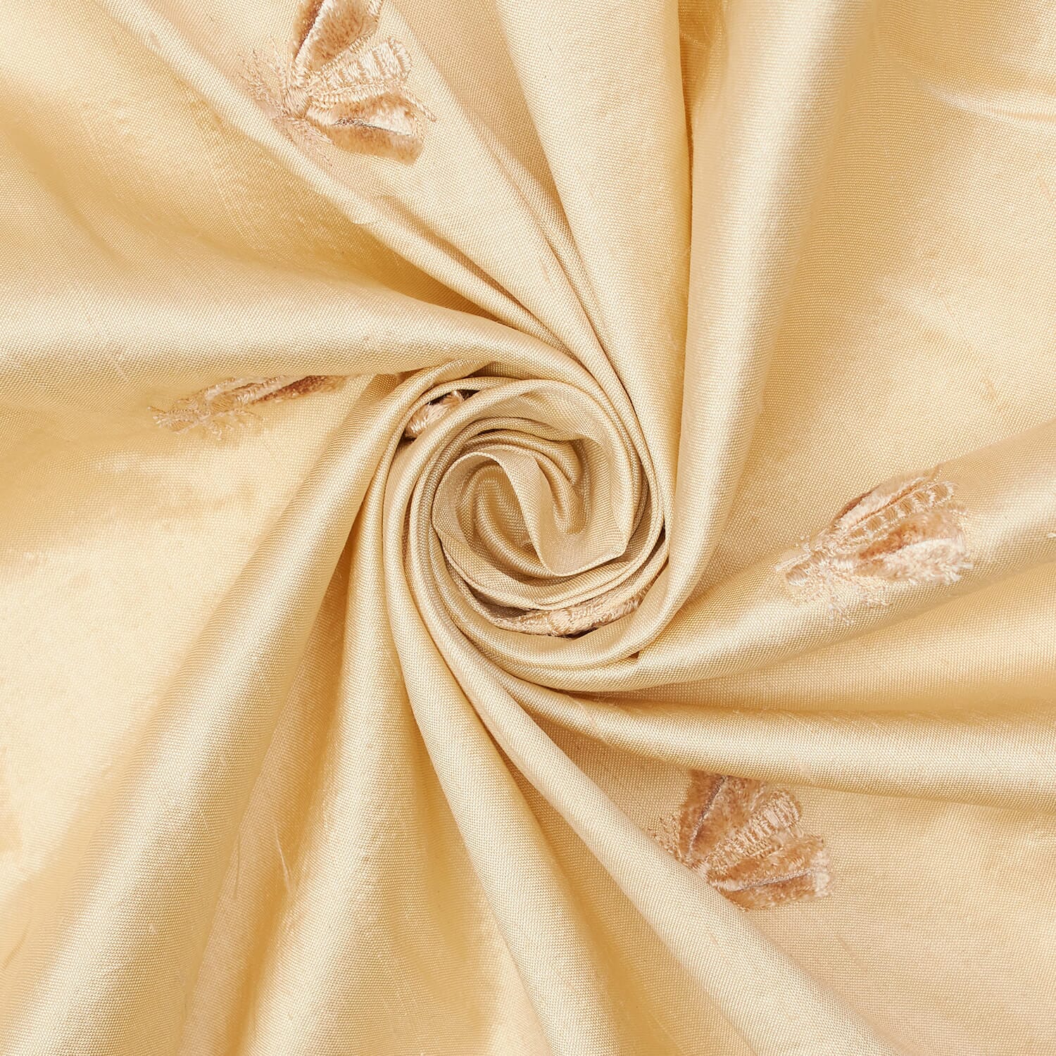 Embroidered Bees On Silk Taffeta - Image 2