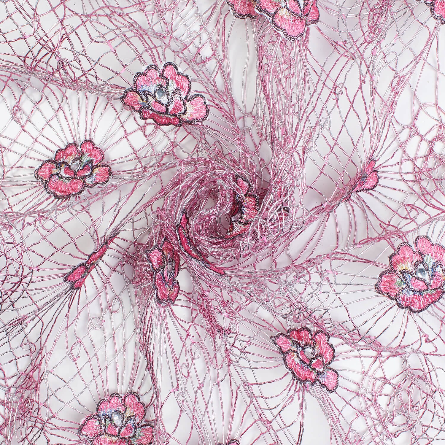 Embroidered Daisy Floral Corded Lace - Image 7