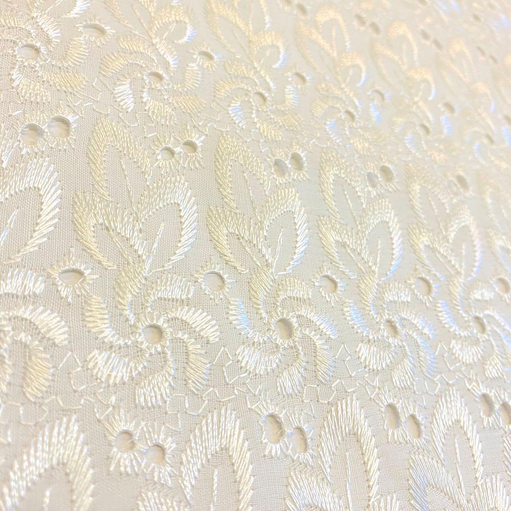 Eyelet Floral Embroidery Fabric - Image 18