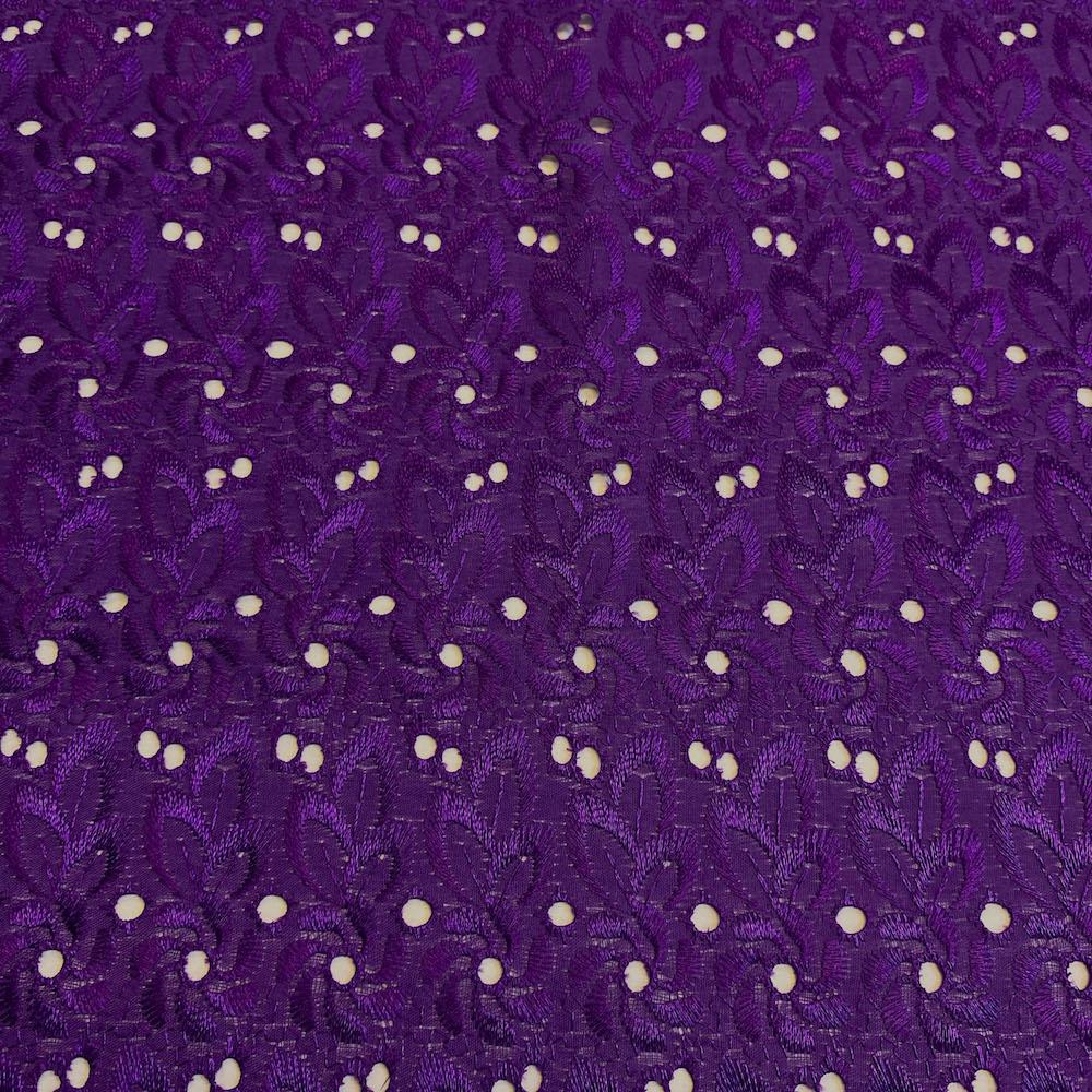 Eyelet Floral Embroidery Fabric - Image 38