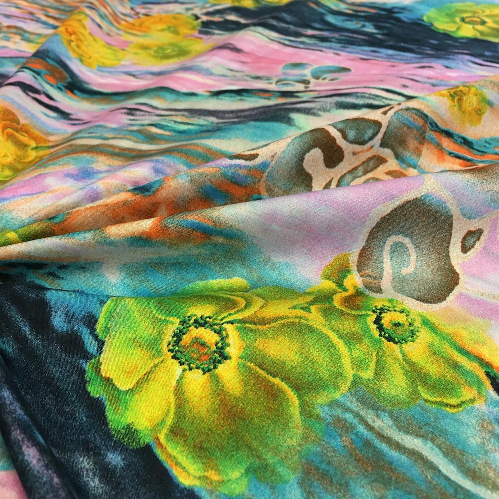 Faith Blue Printed Cotton - Image 3